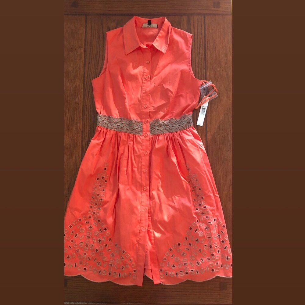 Orange Button Down Alex Marie Dress